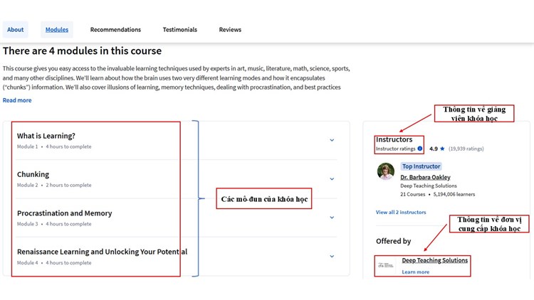 [Coursena] Khóa học “Learning How to Learn: Powerful mental tools to help you master tough subjects” - `Học cách học: Các công cụ tinh thần mạnh mẽ giúp bạn nắm vững các môn học khó`