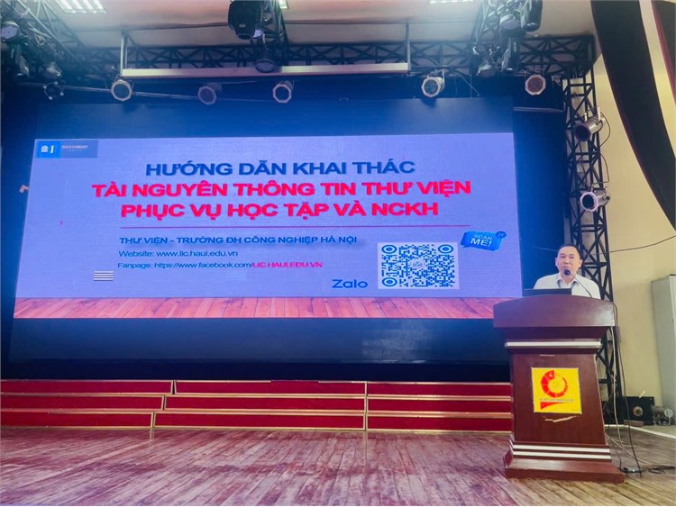 Thư viện đồng hành cùng học viên cao học: Hướng dẫn khai thác tài nguyên thông tin phục vụ học tập và nghiên cứu