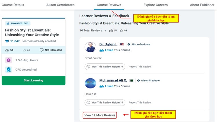 [Alison] Khóa học “Fashion Stylist Essentials: Unleashing Your Creative Style” – Những điều cần thiết của nhà tạo mẫu thời trang: khai phá phong cách sáng tạo của bạn