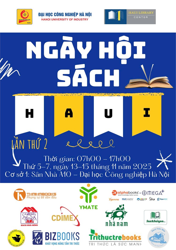 THÔNG BÁO: V/v Tổ chức Ngày Hội sách HaUI 2025