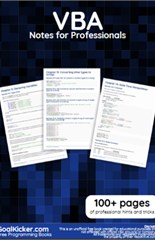 VBA Notes for Professionals