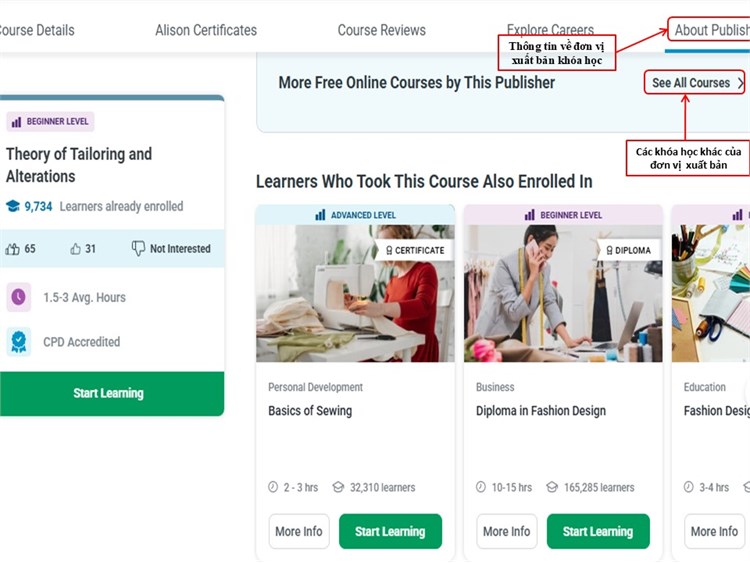 [Alison] Khóa học `Theory of Tailoring and Alterations - Lý thuyết cắt may và chỉnh sửa trang phục`