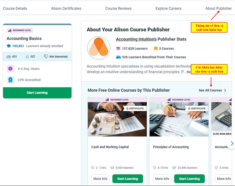 [Alison] Giới thiệu về khóa học mở miễn phí “Accounting Basics` - Nhập môn Kế toán