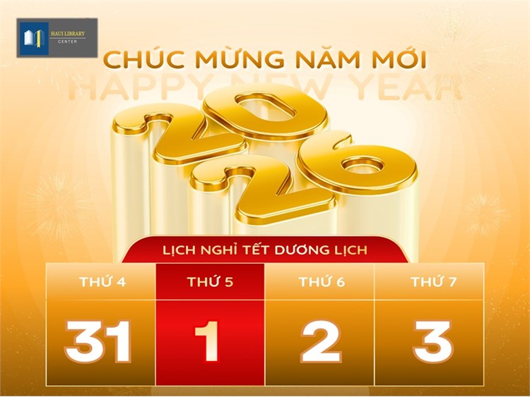 THÔNG BÁO: V/v nghỉ Tết Dương lịch 2026