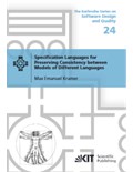 Specification Languages for Preserving Consistency between Models of Different Languages