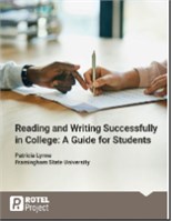 Reading and Writing Successfully in College: A Guide for Students