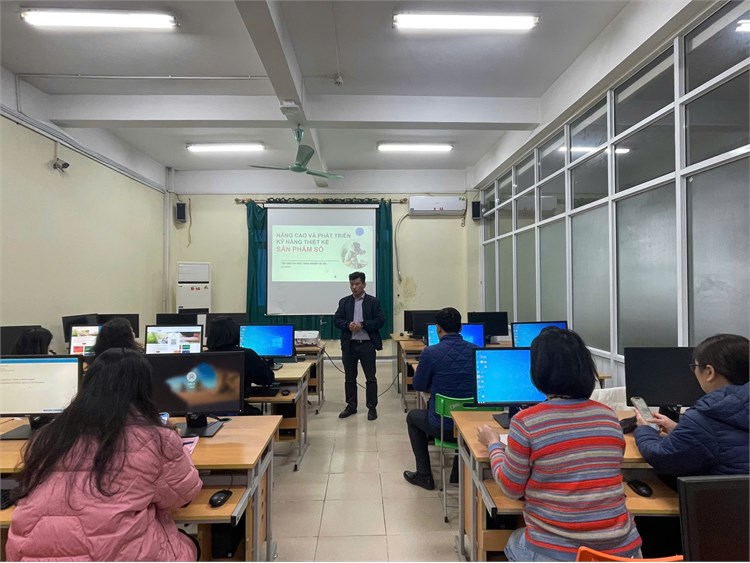 Thư viện Đại học Công nghiệp Hà Nội tập huấn nâng cao kỹ năng thiết kế sản phẩm số