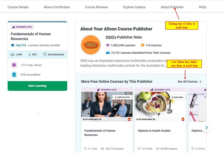 [Alison] Giới thiệu về khóa học miễn phí “Fundamentals of Human Resources - Những kiến ​​thức cơ bản về quản lý nhân sự`