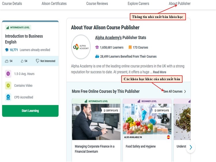 [Alison] Introduction to Business English - Nhập môn Tiếng Anh Thương mại