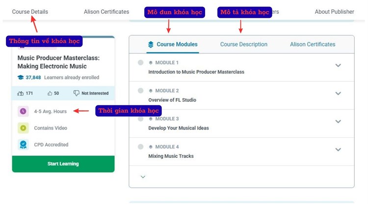 [Alison] Khóa học “Music Producer Masterclass - Khóa học chuyên sâu về sản xuất âm nhạc`