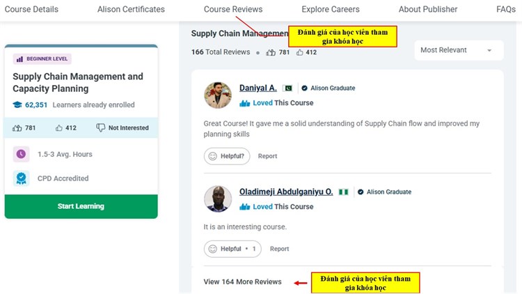 [Alison] Khóa học “Supply Chain Management & Capacity Planning” – Quản lý chuỗi cung ứng & Hoạch định năng lực sản xuất