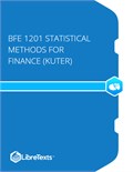 BFE 1201 Statistical Methods for Finance (Kuter)