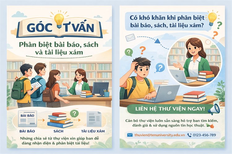 [Góc tư vấn] Một số tình huống thường gặp của bạn đọc khi phân biệt bài báo, sách, tài liệu xám