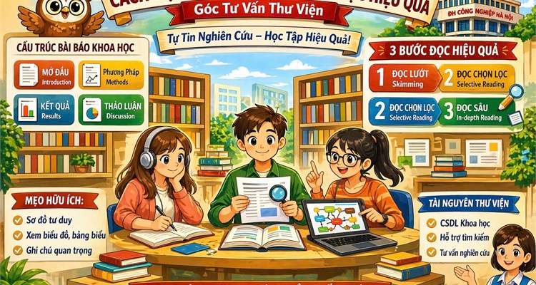 [GÓC TƯ VẤN] CÁCH ĐỌC HIỂU BÀI BÁO KHOA HỌC HIỆU QUẢ CHO SINH VIÊN