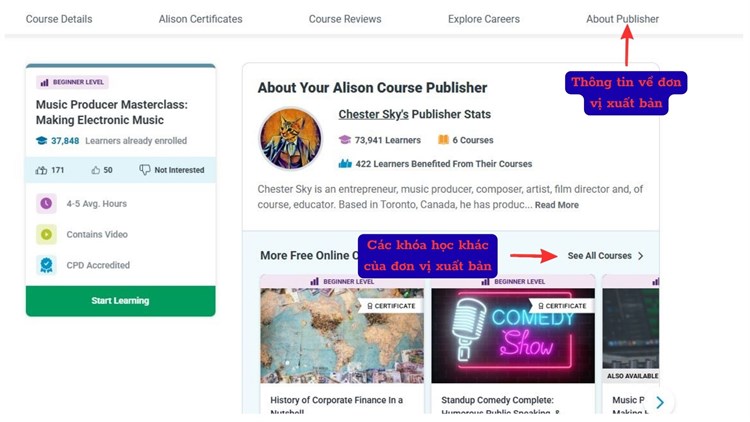 [Alison] Khóa học “Music Producer Masterclass: Making Electronic Music` - “Khóa học chuyên sâu về sản xuất âm nhạc: Sáng tác nhạc điện tử`