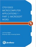 CPSI10003 Microcomputer Applications 1 - Part 2: Microsoft Word
