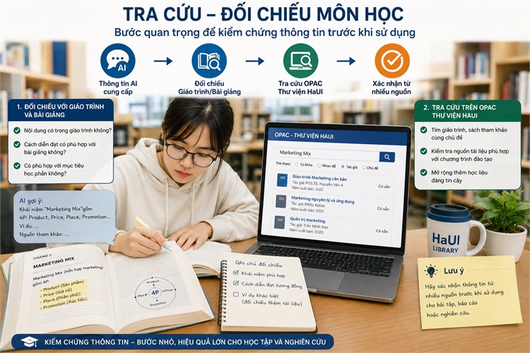 [GÓC TƯ VẤN] AI trả lời rất nhanh, nhưng kiến thức có đúng với môn học? Cách kiểm chứng trước khi sử dụng
