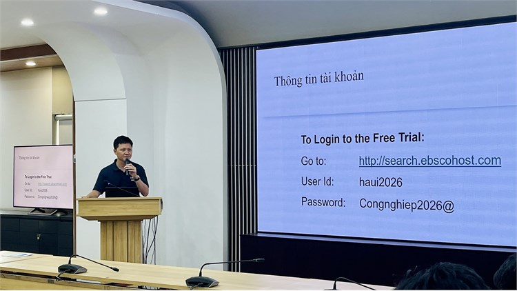 Đại học Công nghiệp Hà Nội tập huấn khai thác tài nguyên thông tin phục vụ giảng dạy, học tập và nghiên cứu khoa học năm 2026