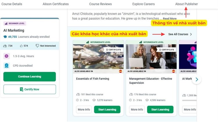 [Alison] Khóa học mở: AI Marketing