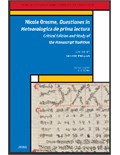 Nicole Oresme, Questiones in Meteorologica de prima lectura: Critical Edition and Study of the Manuscript Tradition