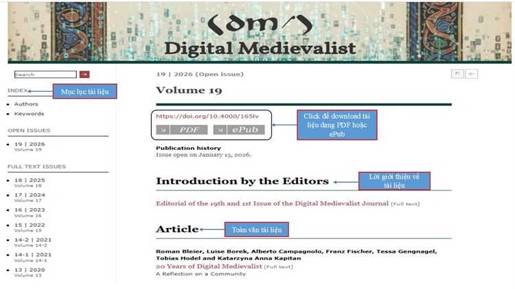 OpenEdition Journals – Nguồn tạp chí khoa học truy cập mở