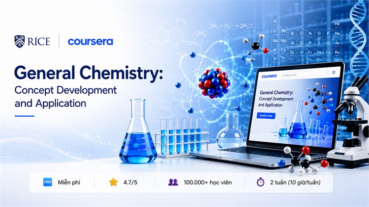 [Coursena] Khóa học “General Chemistry: Concept Development and Application” - Hóa học đại cương: Phát triển khái niệm và ứng dụng