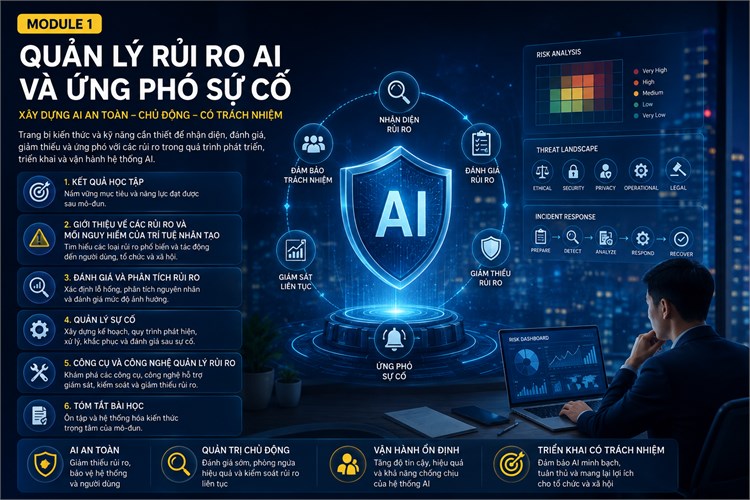 [Alison] Khóa học mở “AI Risk Management and Incident Response” – Quản lý rủi ro AI và ứng phó sự cố