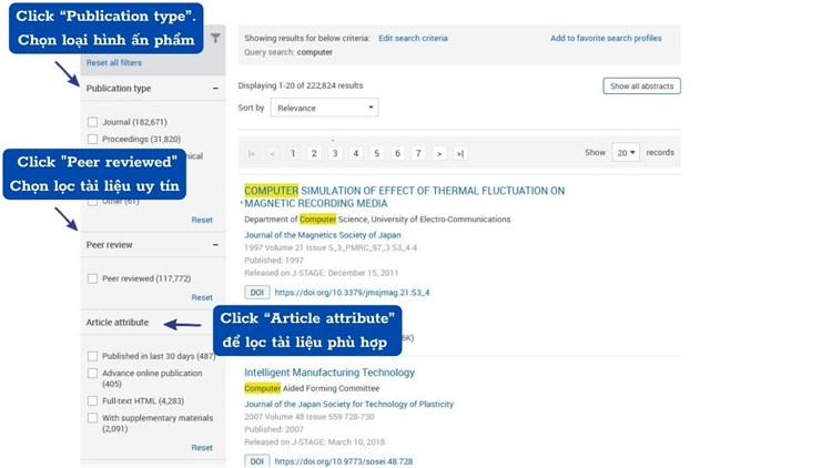 J-STAGE là nền tảng tạp chí trực tuyến hàng đầu dành cho các ấn phẩm học thuật tại Nhật Bản