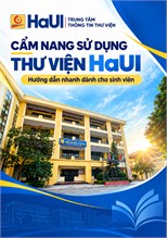 Bìa Cẩm nang sử dụng Thư viện HaUI