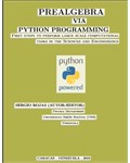 Prealgebra via Python Programming: First Steps to Perform Large Scale Computational Tasks in the Sciences and Engineerings