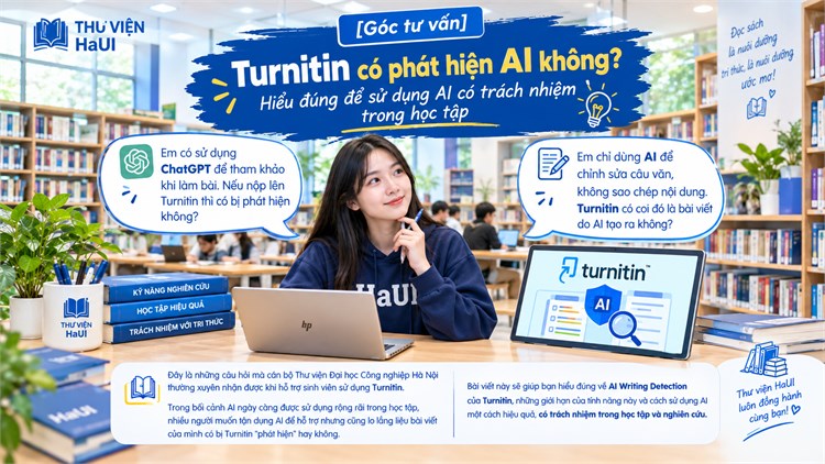 [Góc tư vấn] Turnitin có phát hiện AI không? Hiểu đúng để sử dụng AI có trách nhiệm trong học tập