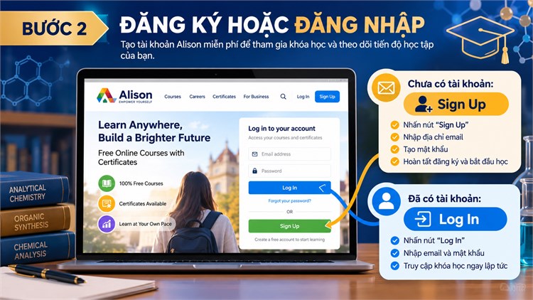 [Alison] Giới thiệu khóa học: Advanced Chemistry - Analytical Chemistry and Organic Synthesis = Hóa học nâng cao - Hóa học phân tích và tổng hợp hữu cơ