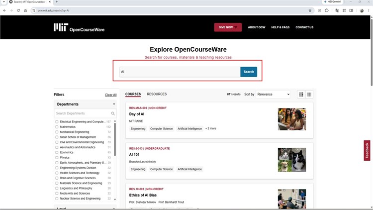 MIT OpenCourseWare – Kho học liệu mở từ Viện Công nghệ Massachusetts