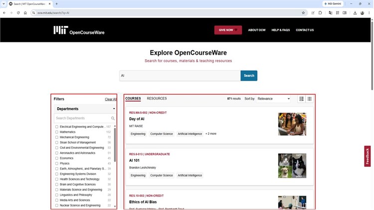 MIT OpenCourseWare – Kho học liệu mở từ Viện Công nghệ Massachusetts