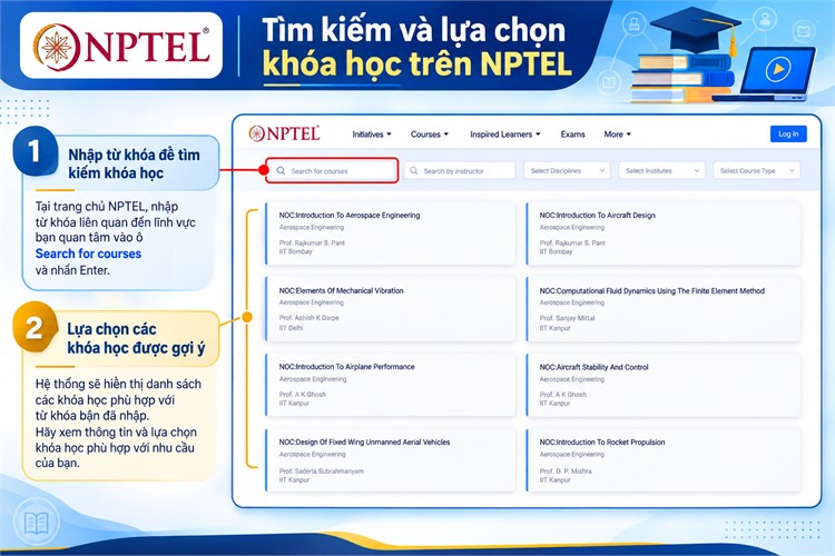 NPTEL – Nguồn học liệu trực tuyến mở phục vụ học tập và nghiên cứu ở bậc đại học