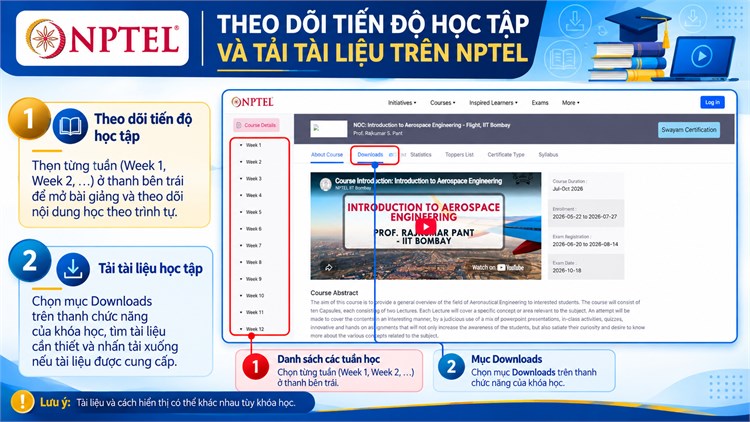 NPTEL – Nguồn học liệu trực tuyến mở phục vụ học tập và nghiên cứu ở bậc đại học