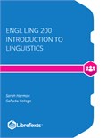 ENGL LING 200 Introduction to Linguistics
