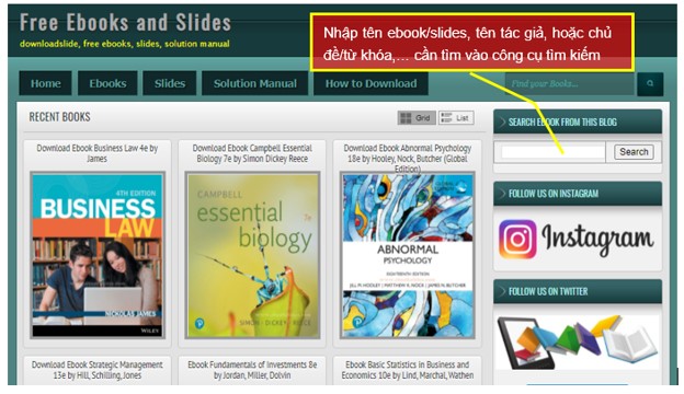 Free Ebooks and Slides