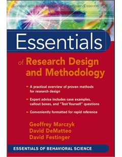 Essentials of Reasearch Design and Methodology