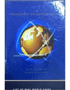 Management Information Systems (James A. O'Brien; George M. Marekas)
