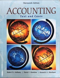 Accounting : Text and cases
