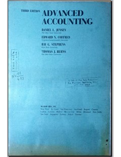Third edition: Advanced Accounting