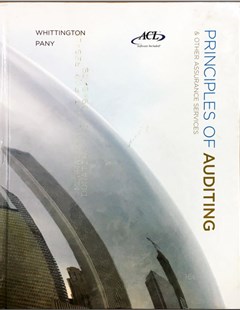 Principles of Auditing & Other Assurance Services. Sexteenth Edition
