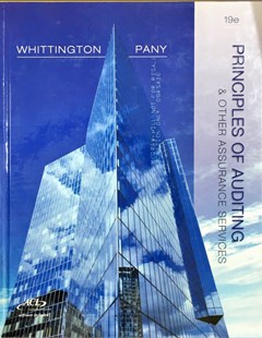 Principles of Auditing and Other Assurance Services, 19th Edition
