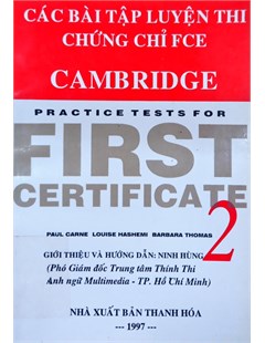 Cambridge Practice Test for First Certificate 2
