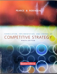 Formulation, Implementation, And Control Of Competitive Strategy