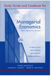 Managerial economics Theory, applications and cases sixth edition