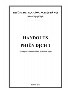 Handouts Phiên dịch 1
