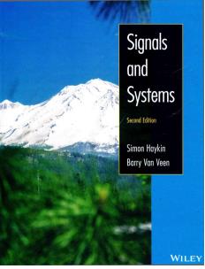 Signals and Systems