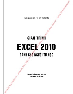 Giáo trình Excel 2010 dành cho người tự học